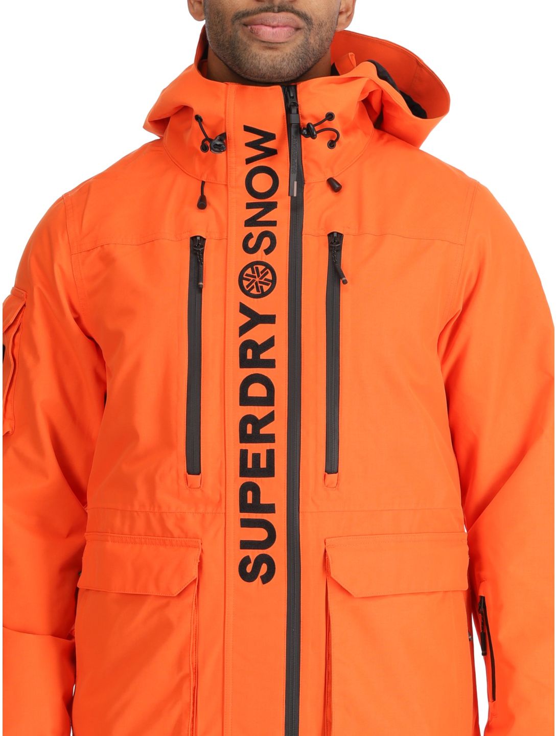 Superdry, Ski Ultimate Rescue ski-jas heren Flame Orange oranje 