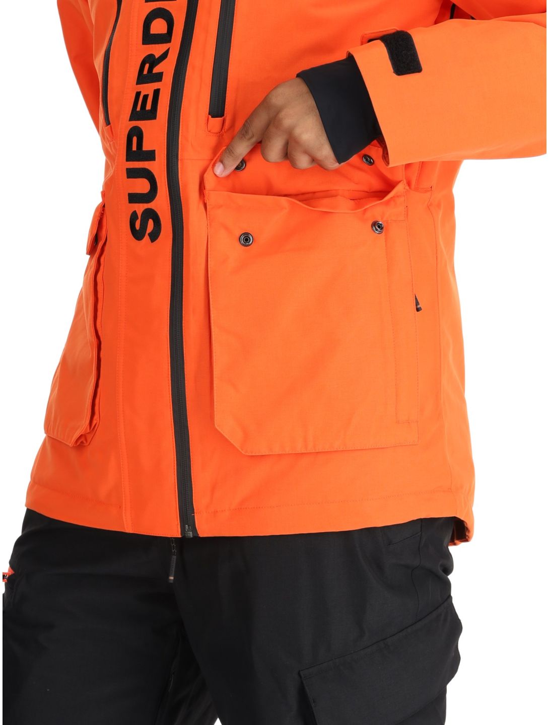 Superdry, Ski Ultimate Rescue ski-jas heren Flame Orange oranje 