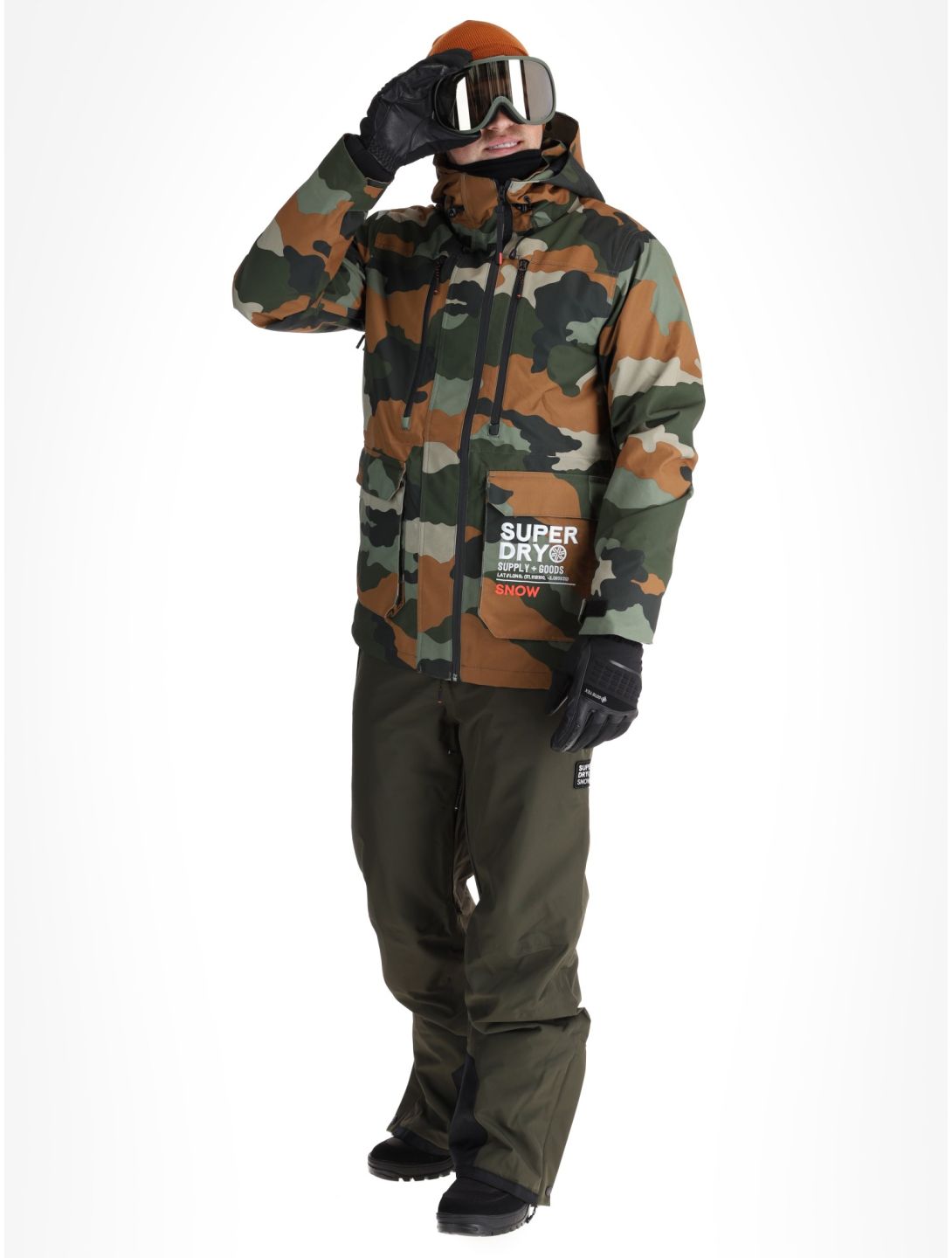 Superdry, Ski Ultimate Rescue ski-jas heren Troops Camo Green groen, multicolor 