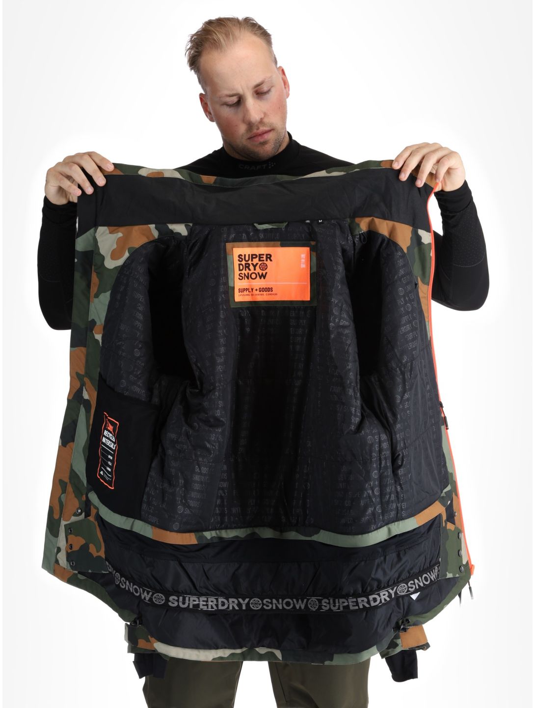 Superdry, Ski Ultimate Rescue ski-jas heren Troops Camo Green groen, multicolor 