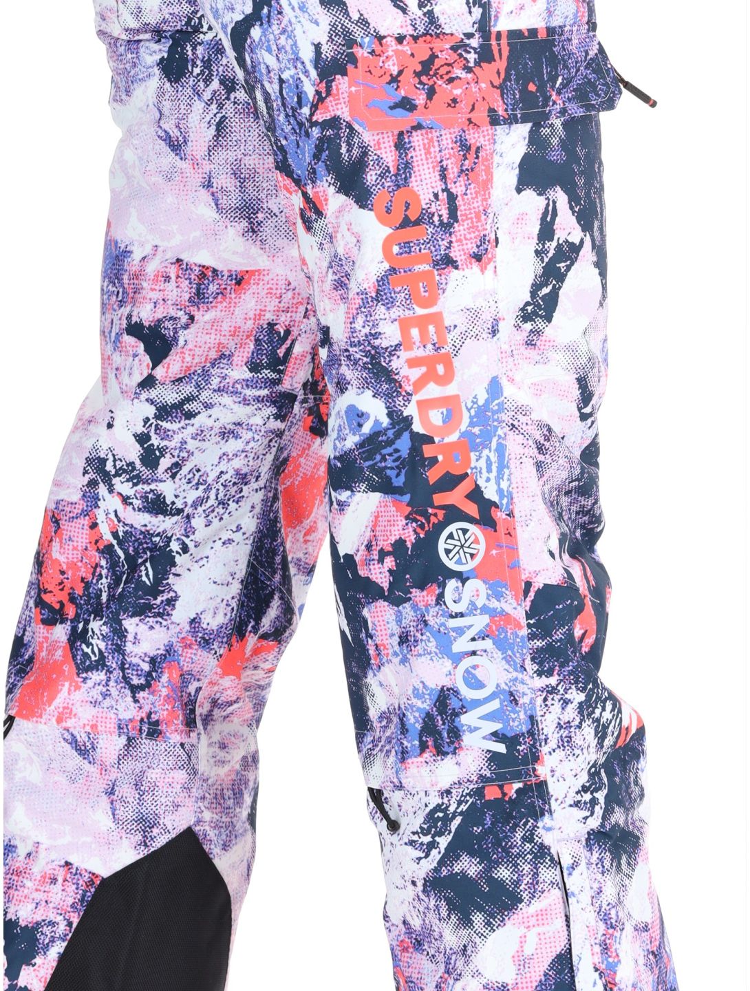 Superdry, Ski Ultimate Rescue skibroek dames Mountain Mesh Purple multicolor, paars 