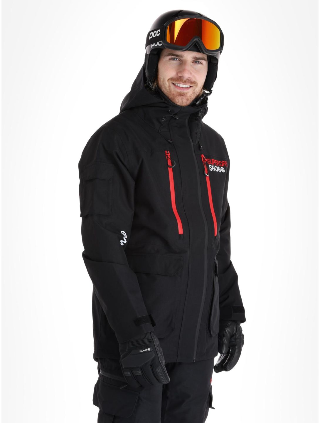 Superdry, Ski Ultimate Rescue ski-jas heren Black zwart 