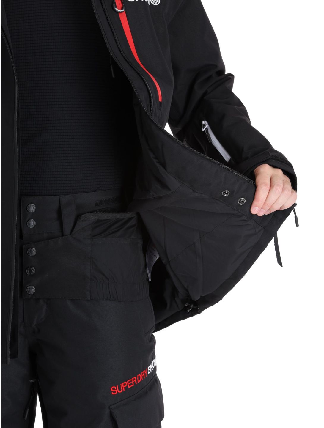 Superdry, Ski Ultimate Rescue ski-jas heren Black zwart 