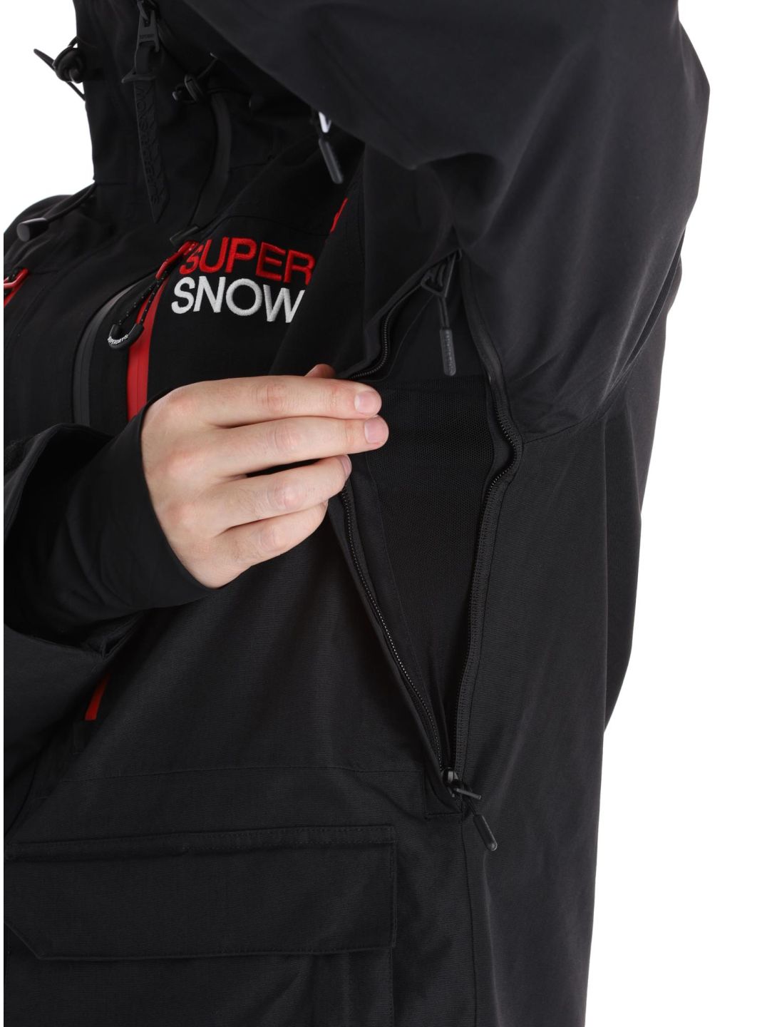 Superdry, Ski Ultimate Rescue ski-jas heren Black zwart 