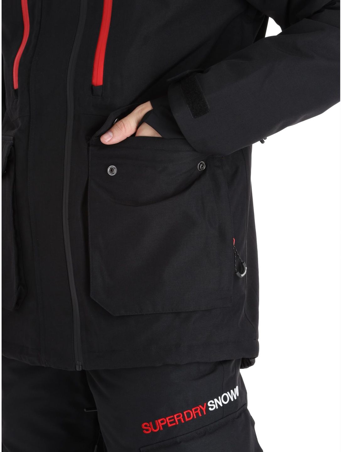 Superdry, Ski Ultimate Rescue ski-jas heren Black zwart 