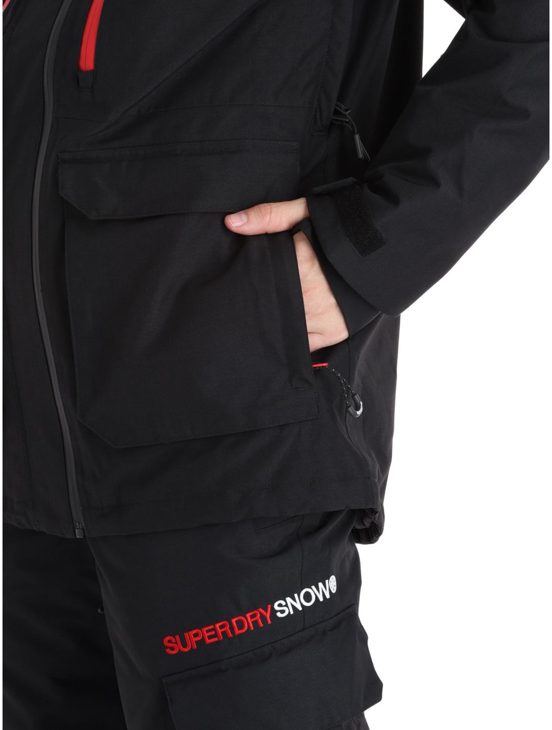 Superdry, Ski Ultimate Rescue ski-jas heren Black zwart 