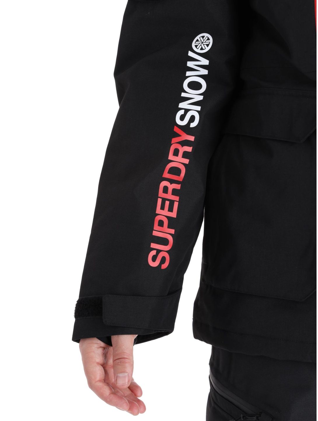 Superdry, Ski Ultimate Rescue ski-jas heren Black zwart 