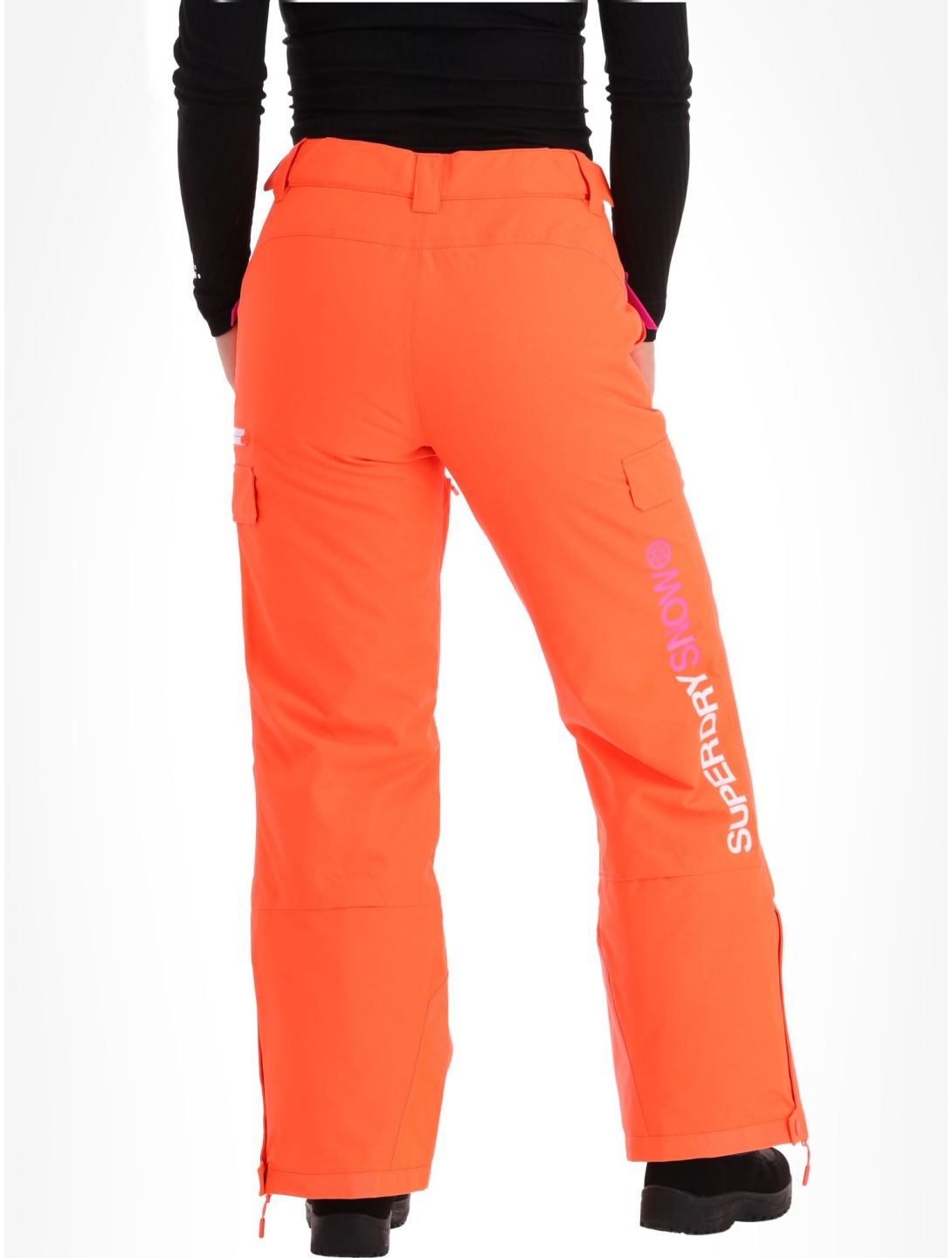 Superdry, Ski Ultimate Rescue skibroek dames Hyper Fire Coral oranje 