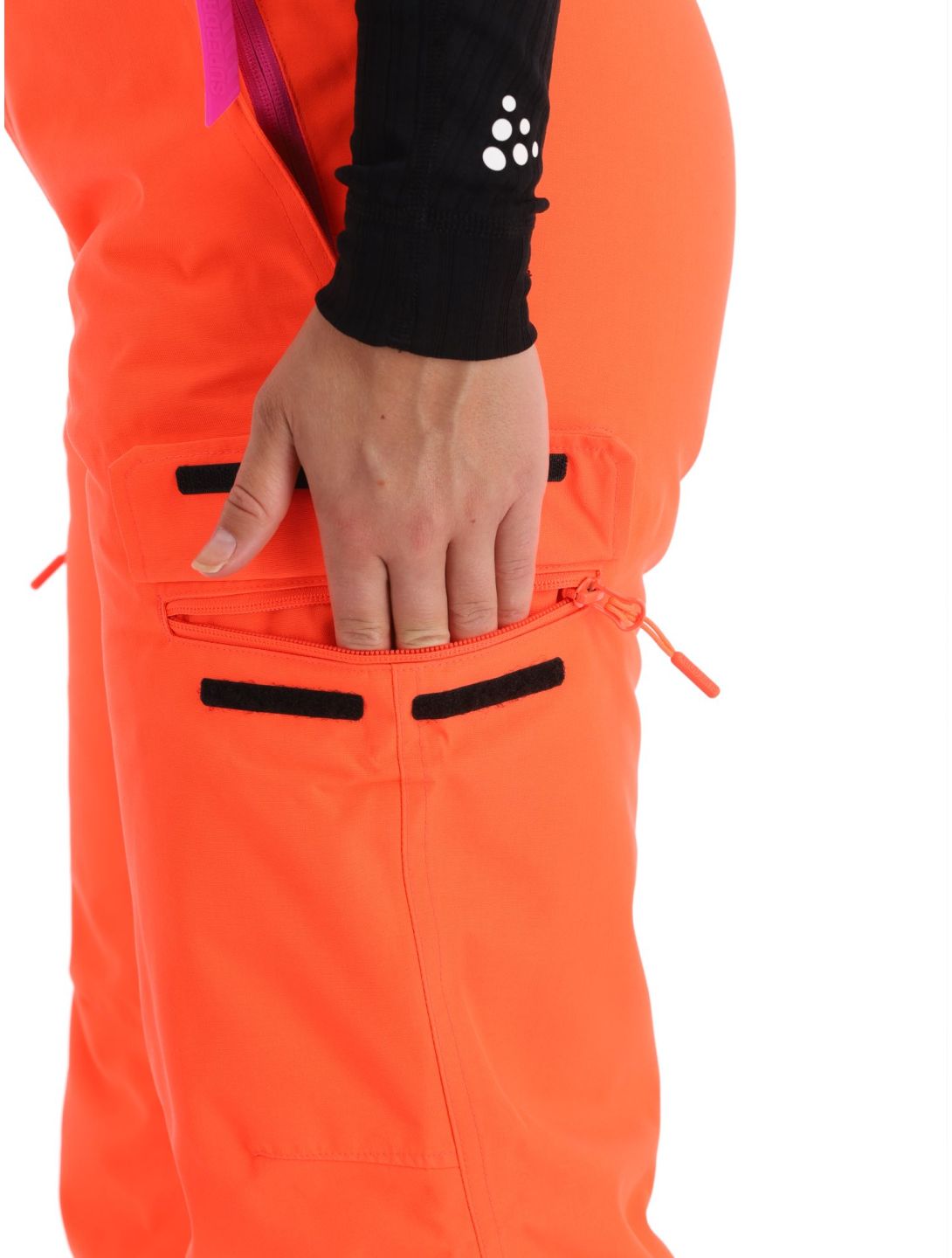 Superdry, Ski Ultimate Rescue skibroek dames Hyper Fire Coral oranje 