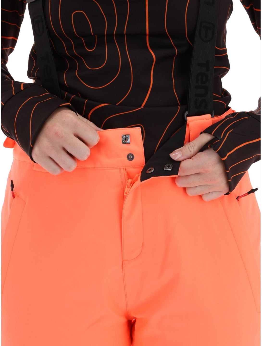 Tenson, Core Ski skibroek dames Coral Neon oranje 