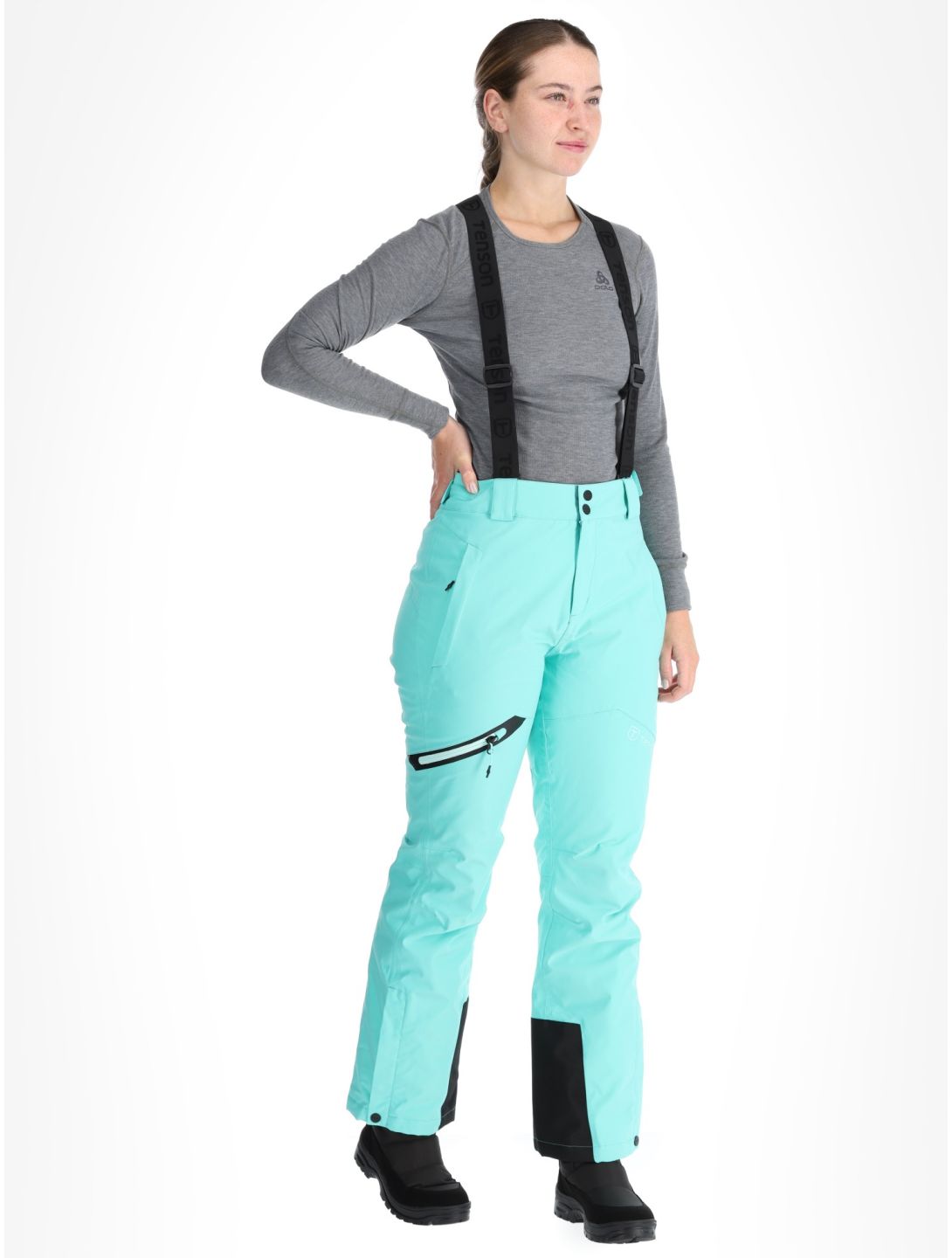 Tenson, Core Ski skibroek dames Light Turquoise groen 