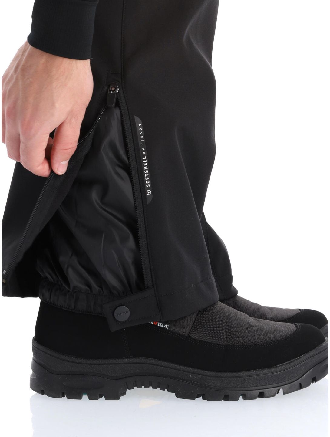 Tenson, Cygnus softshell skibroek heren Black zwart 