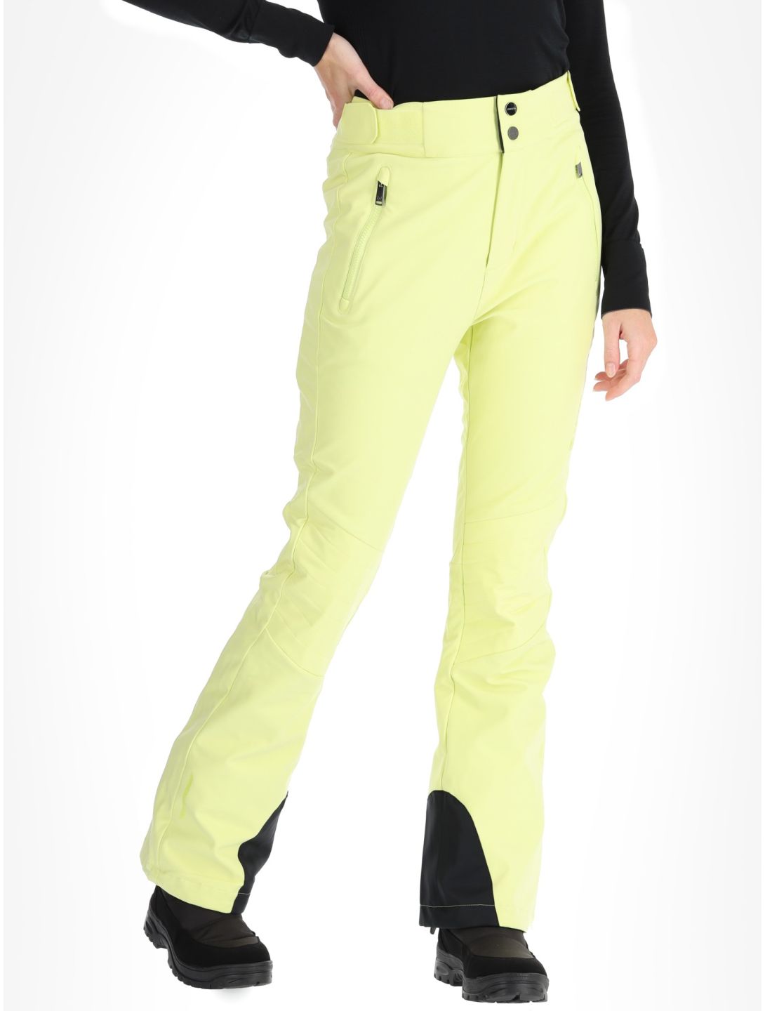 Tenson, Grace softshell skibroek dames Light Yellow geel 