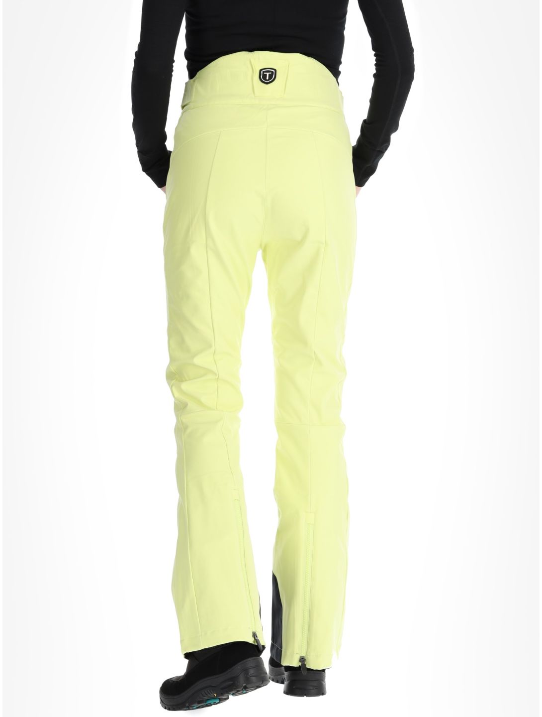 Tenson, Grace softshell skibroek dames Light Yellow geel 