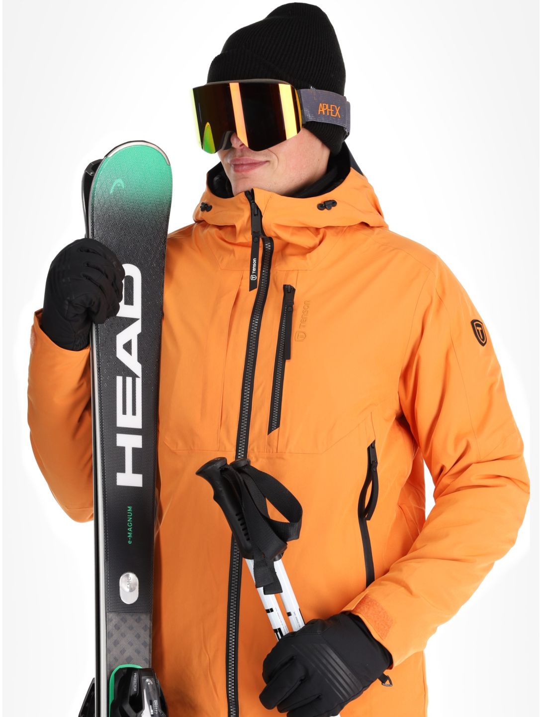 Tenson, Prime Pro ski-jas heren Dark Orange oranje 