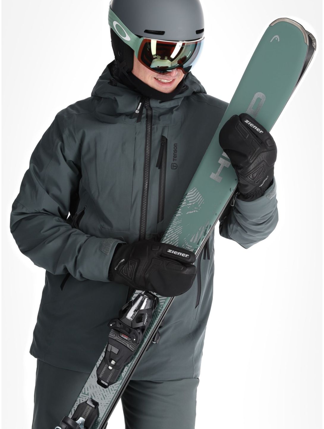 Tenson, Prime Pro ski-jas heren Grey Green grijs 