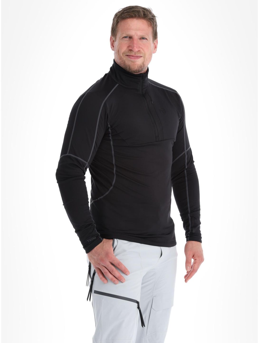 Tenson, TXlite Half Zip skipully heren Black zwart 