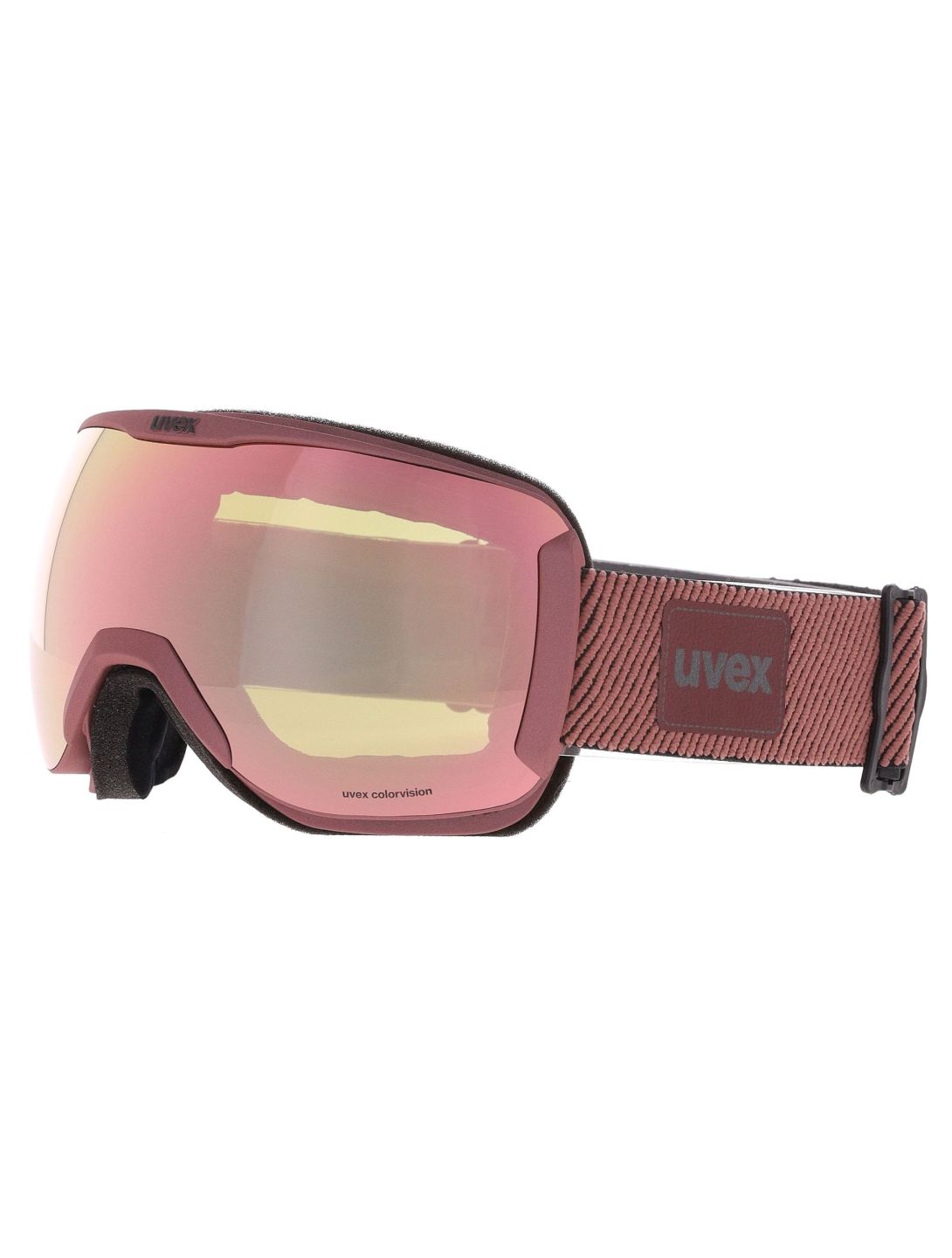 Uvex, Downhill 2100 CV S2 Planet skibril unisex Antique Rose Matt/ Mirror Rose roze 