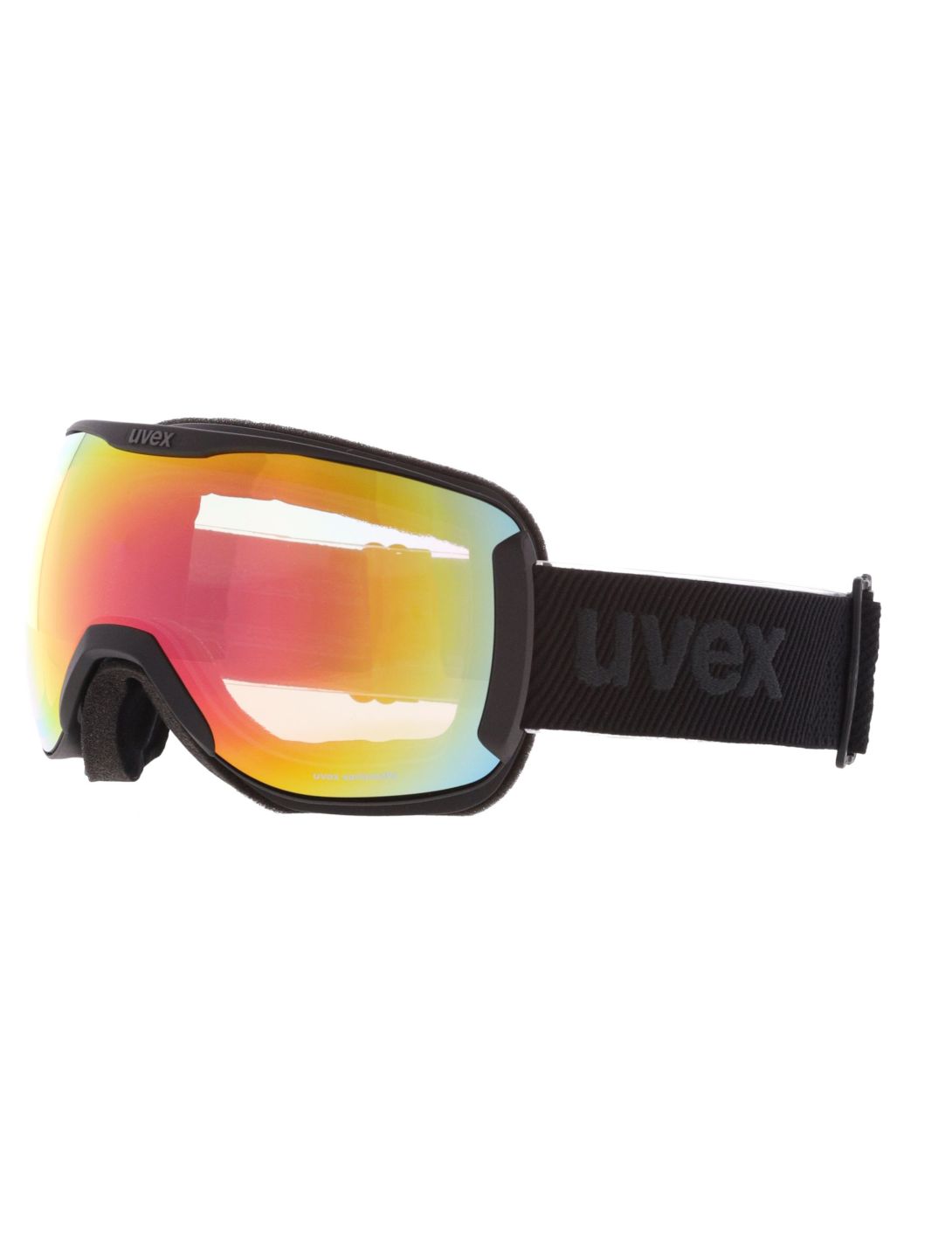 Uvex, Downhill 2100 V S1-3 skibril unisex Black Matt / Mirror Rainbow zwart 