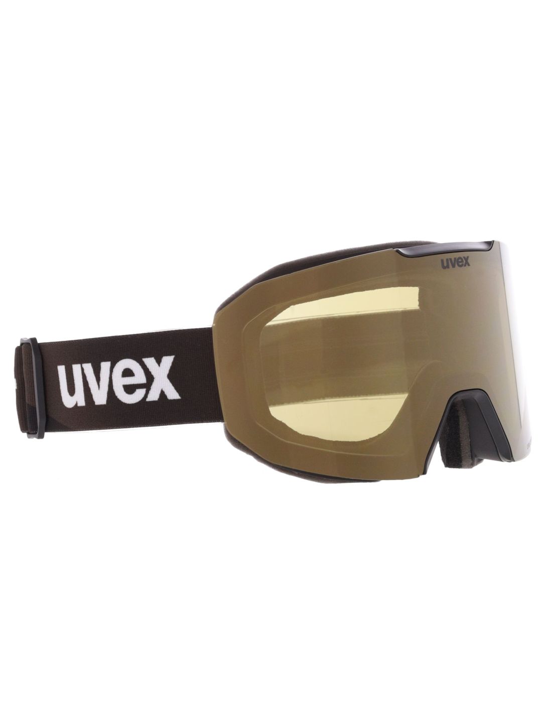 Uvex, Evidnt Attract Cv Dl/fm skibril unisex Black Matt / Mirror Copper bruin, zwart 