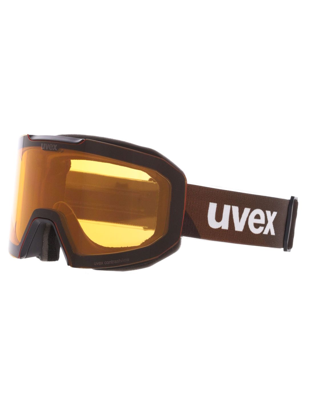 Uvex, Evidnt Attract Cv Dl/fm skibril unisex Black Matt / Mirror Copper bruin, zwart 