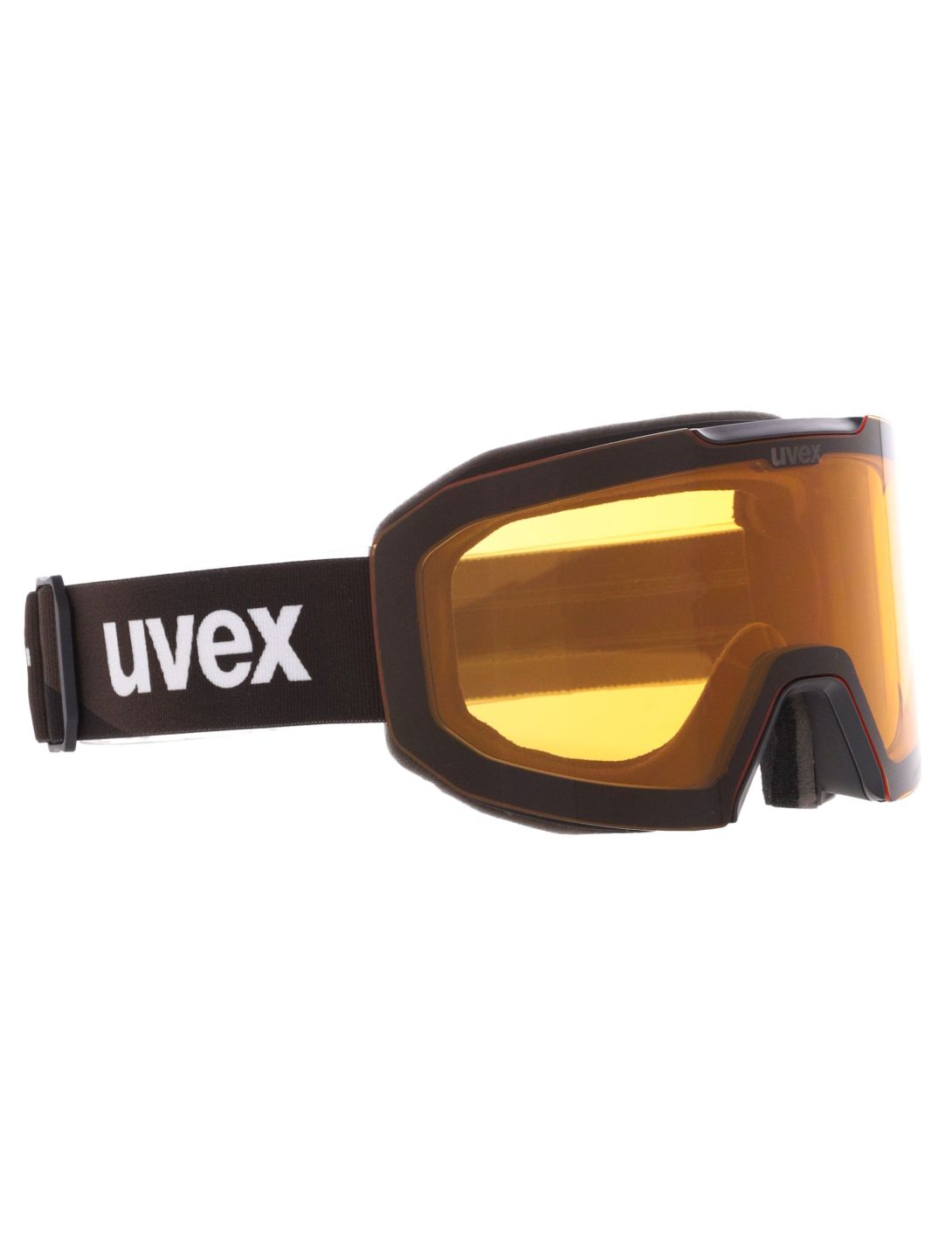 Uvex, Evidnt Attract Cv Dl/fm skibril unisex Black Matt / Mirror Copper bruin, zwart 