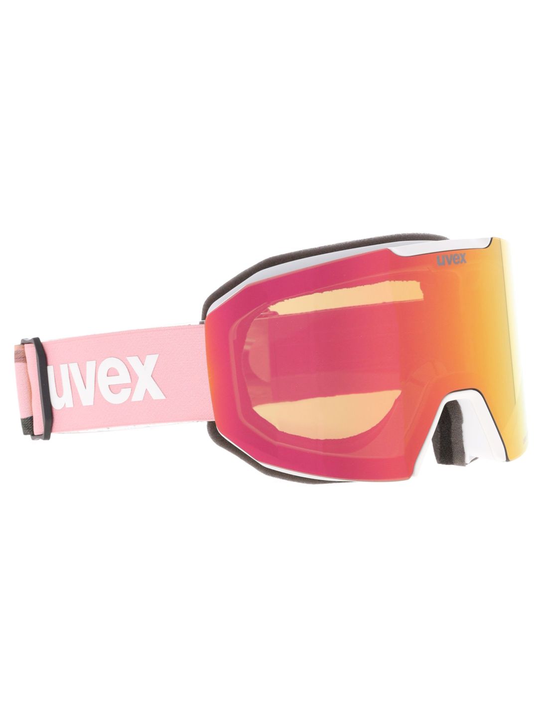 Uvex, Evidnt Attract Cv Dl/fm skibril unisex White / Rose / Green groen, roze, wit 