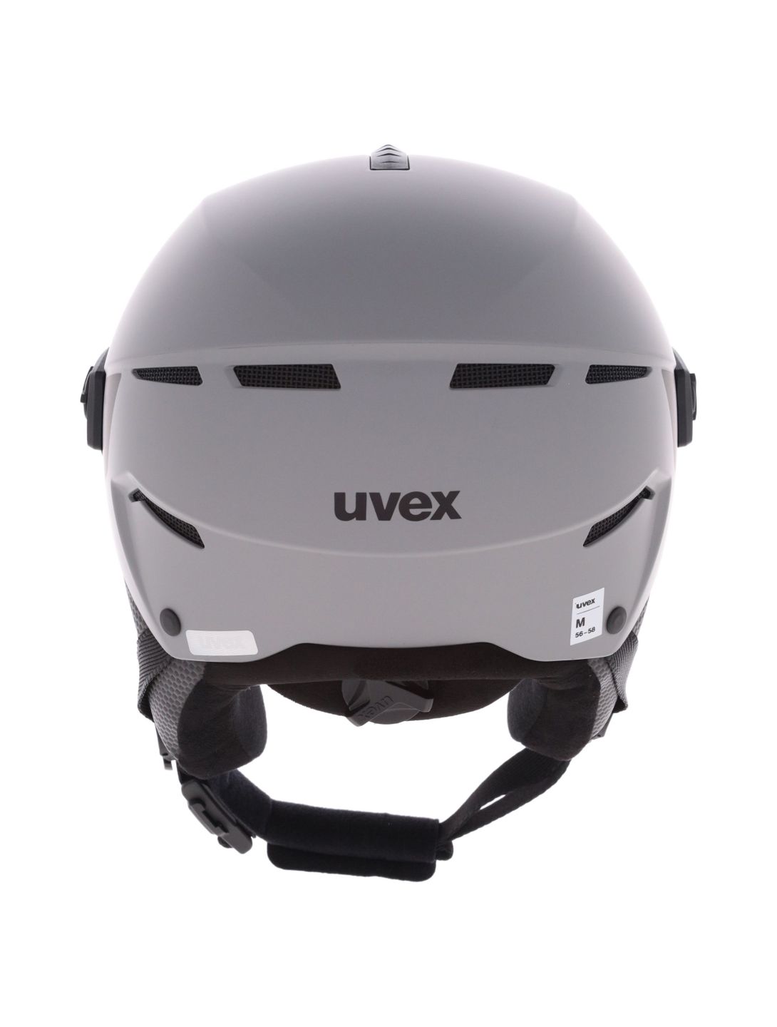 Uvex, Instinct Visor Pro V skihelm met vizier unisex Grey Matt / Silver grijs 