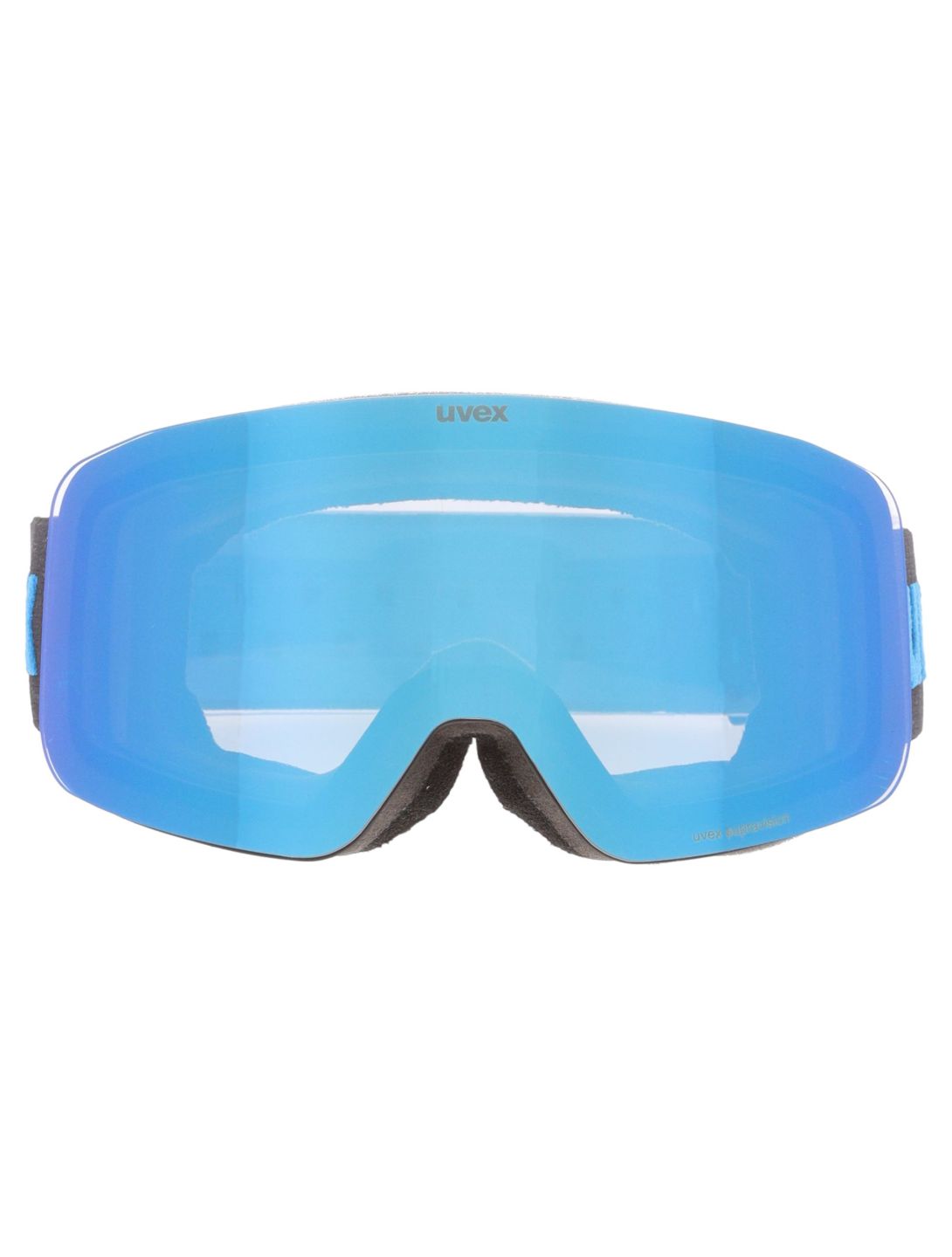 Uvex, Pwdr FM skibril kinderen Black Matt / Mirror Blue blauw, zwart 