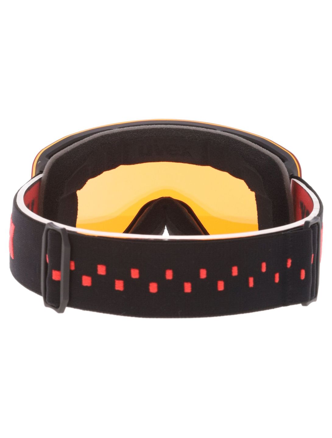 Uvex, Pwdr FM skibril kinderen Black Matt / Mirror Red rood, zwart 