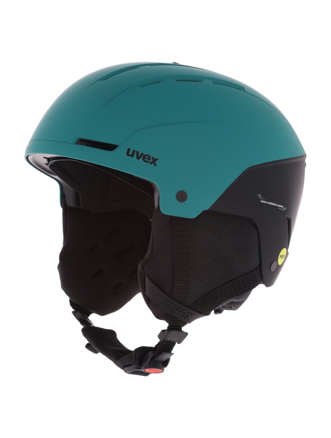 Uvex, Stance Mips skihelm unisex Proton / Black Matt groen, zwart 