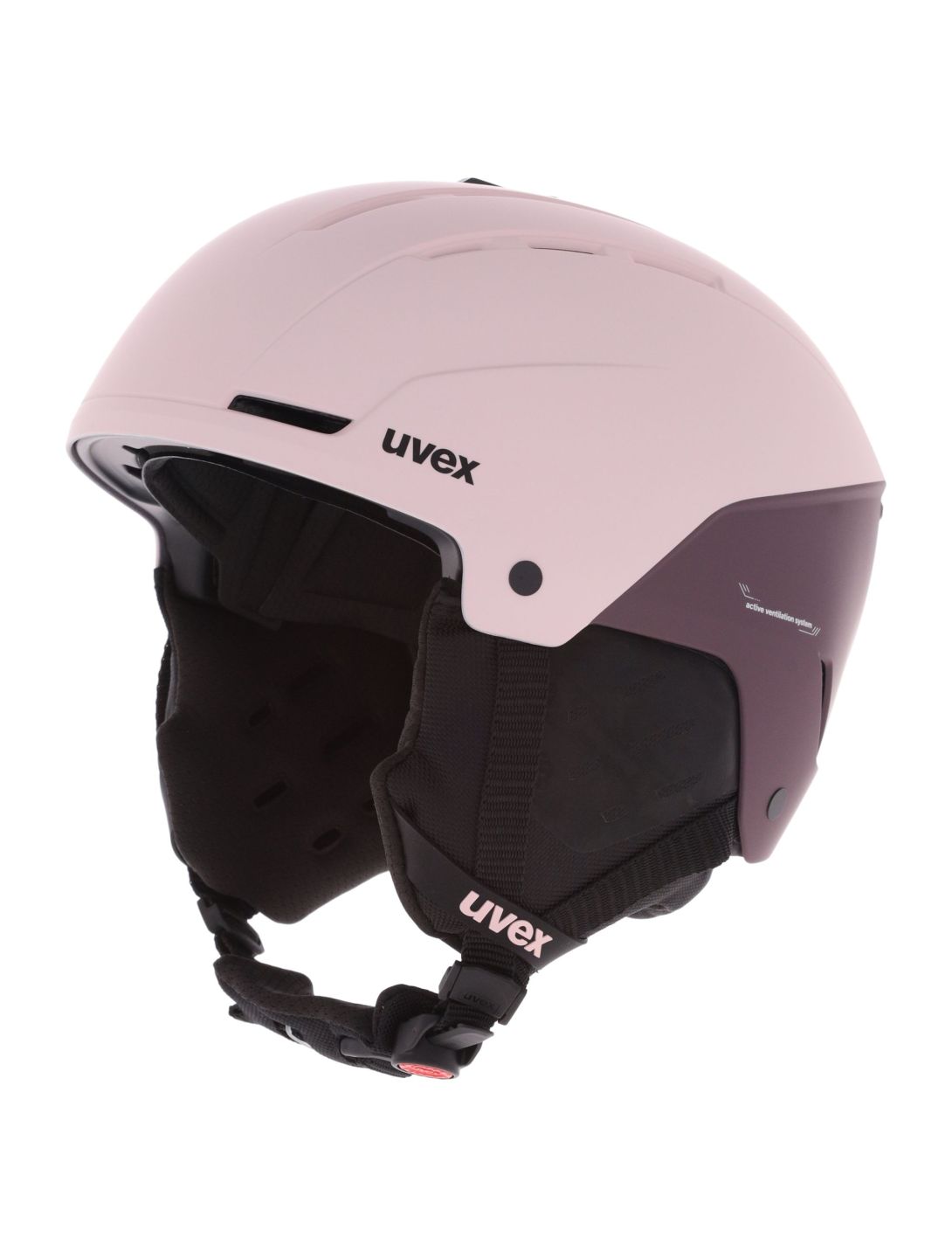 Uvex, Stance skihelm unisex Powder Plum Matt paars, roze 