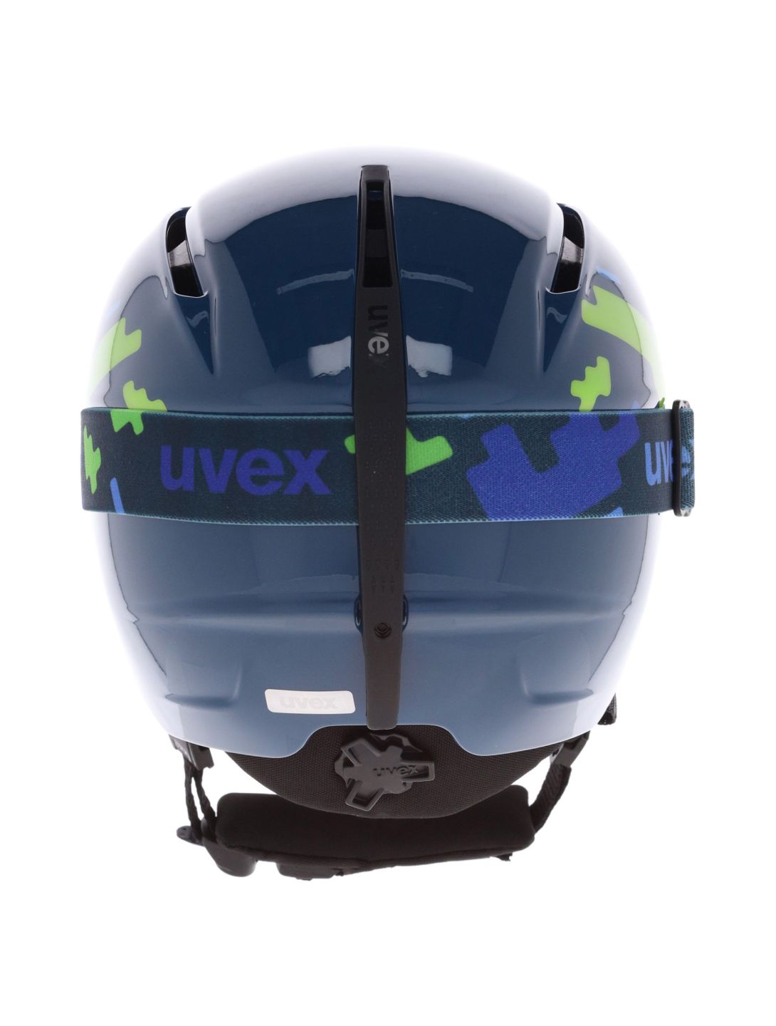 Uvex, Viti Set + Speedy Pro skihelm kinderen Blue Puzzle blauw 