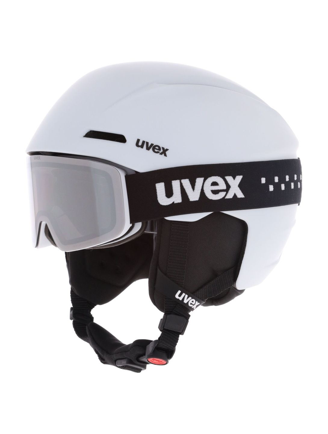 Uvex, Viti Set + Speedy Pro skihelm kinderen White Matt wit 