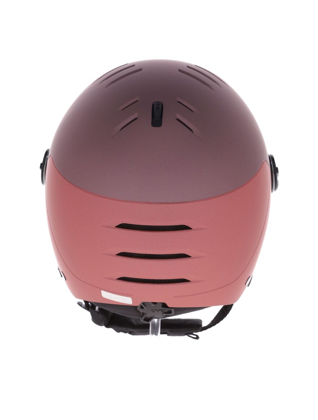 Uvex, Wanted Visor skihelm met vizier unisex Bramble Antique Rose Matt / Mirror Silver paars, roze 