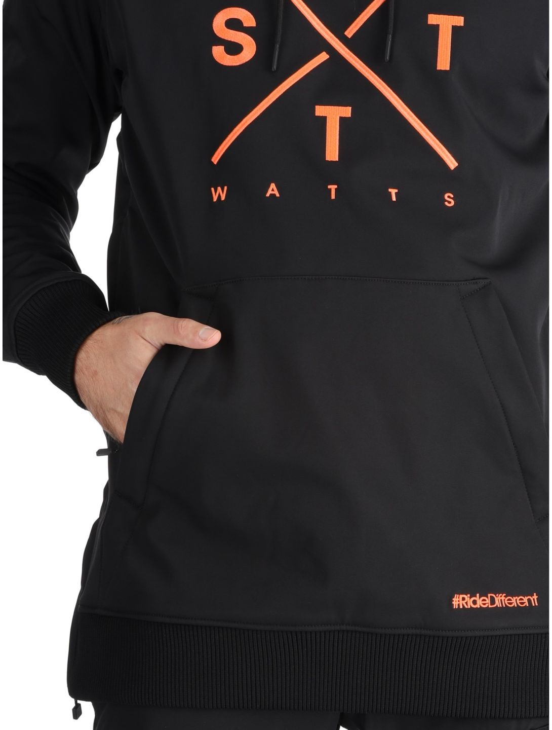 Watts, ORBITAL softshell ski-jas heren Black / Fluo Orange oranje, zwart 