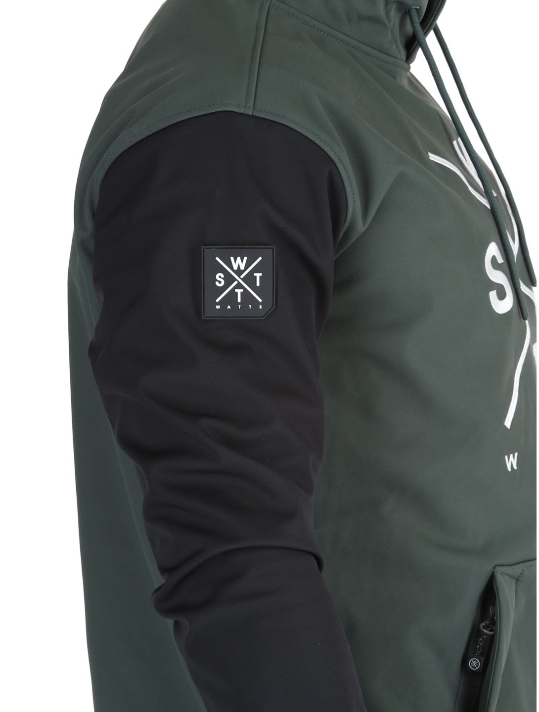 Watts, ORBITAL softshell ski-jas heren Forest / White groen, wit, zwart 