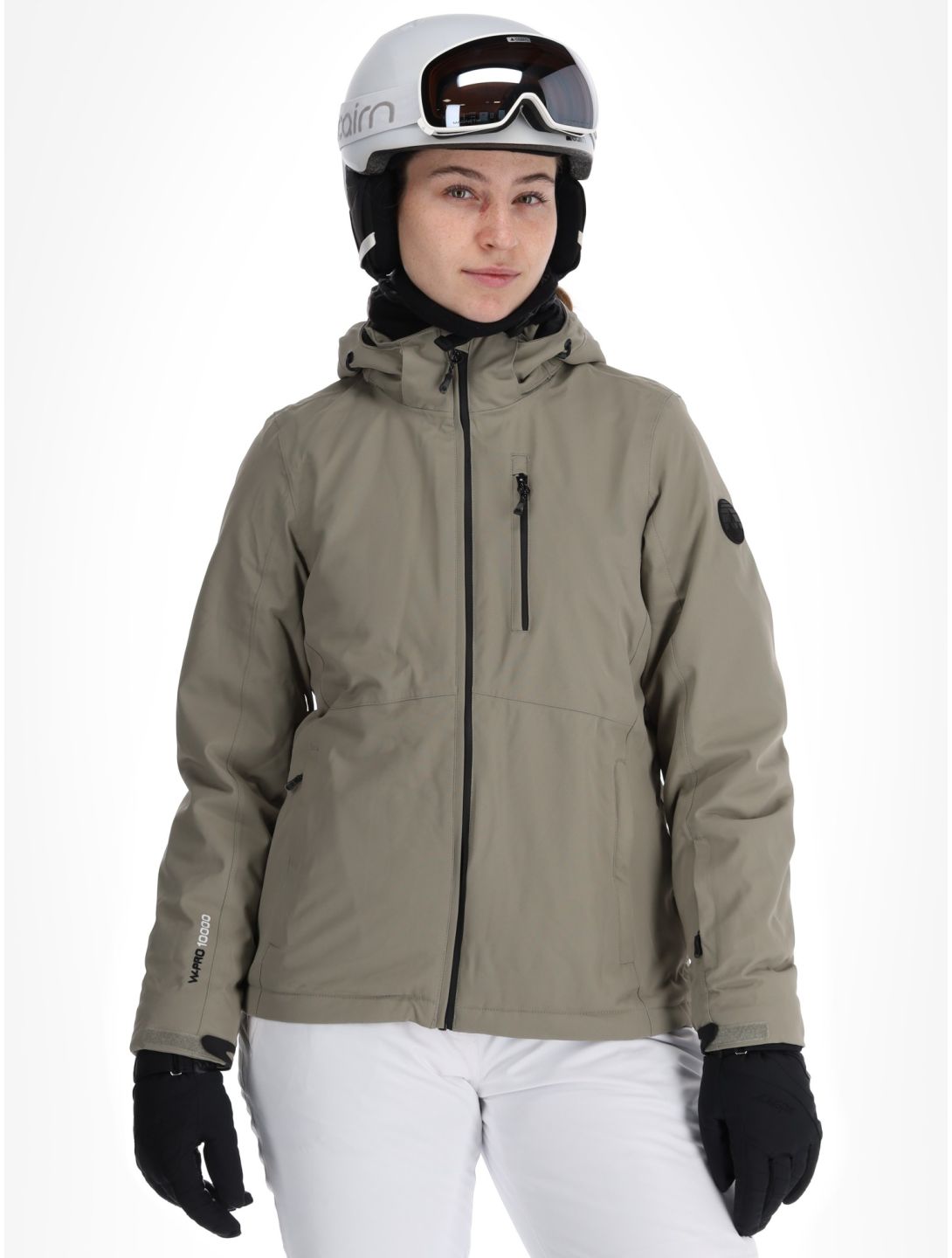 Whistler, Drizzle ski-jas dames Vetiver grijs 