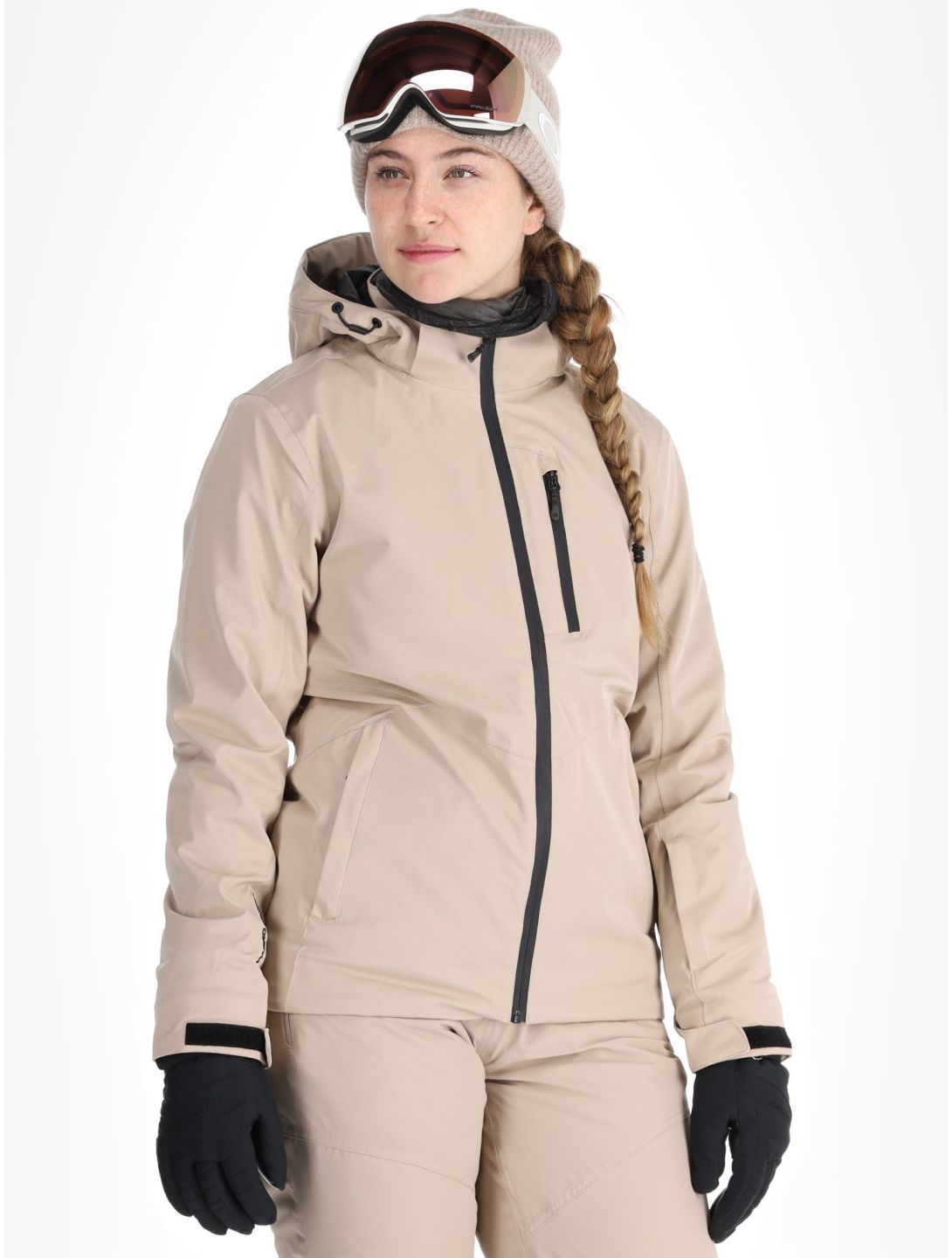 Whistler, Jada ski-jas dames Simply Taupe grijs 