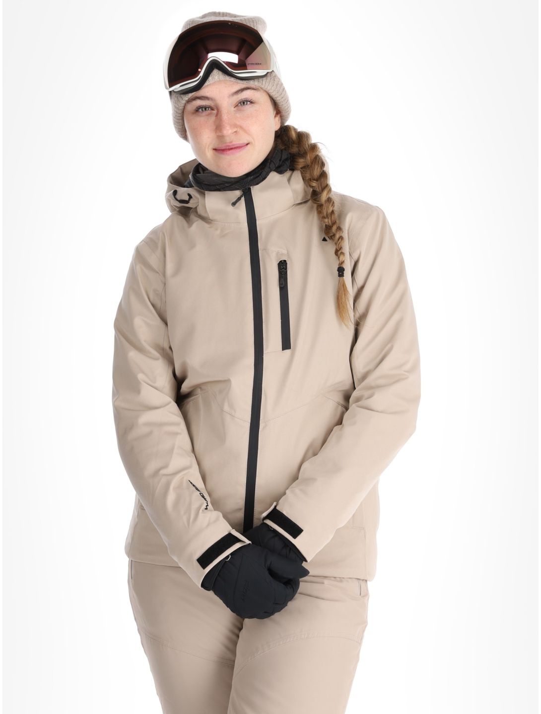 Whistler, Jada ski-jas dames Simply Taupe grijs 