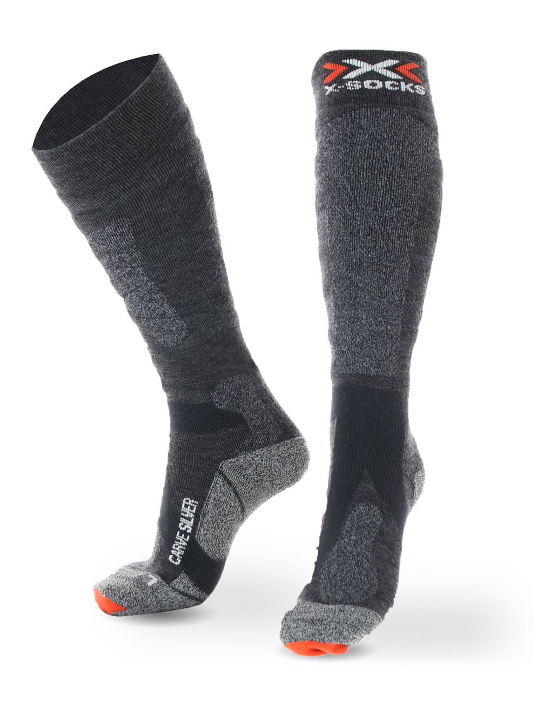 X-socks, Carve Silver 4.0 skisokken unisex Anthracite / Black grijs, zwart 