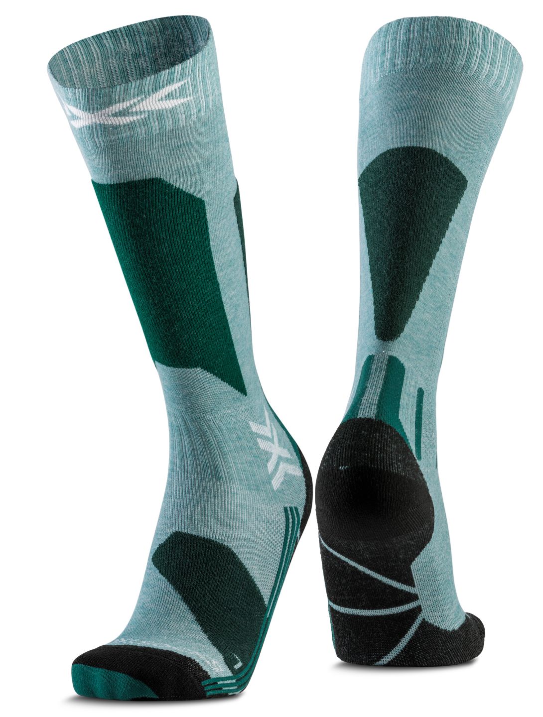 X-Socks, Ski Discover Otc compressiesokken dames Sage Green / English Lawn groen 