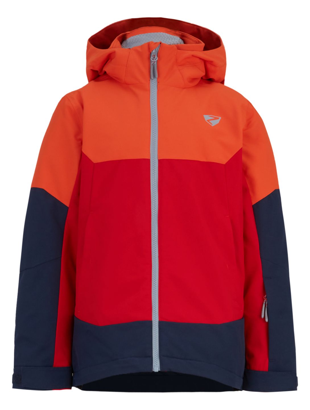 Ziener, Agimo Junior ski-jas kinderen Red Salsa blauw, oranje, rood 