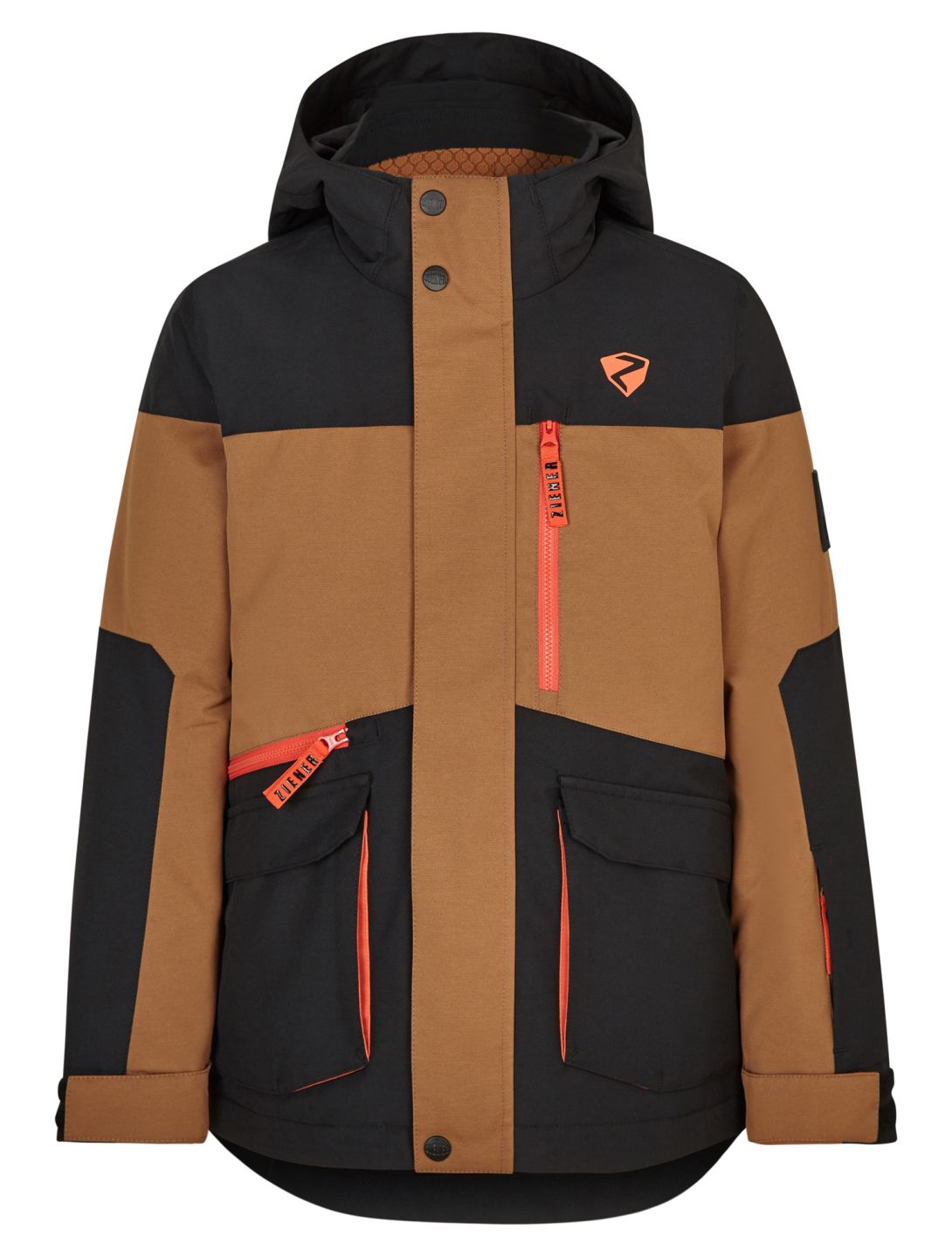 Ziener, Agonis Junior ski-jas kinderen Black bruin, zwart 