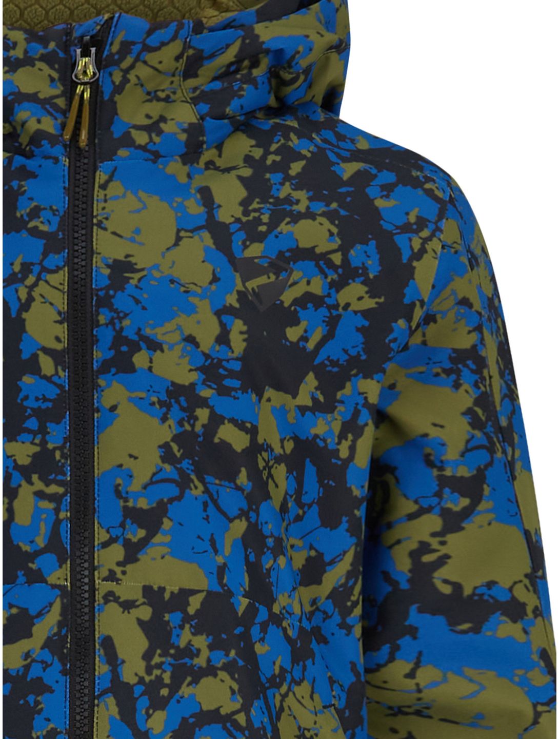 Ziener, Aluck Junior ski-jas kinderen Natural Camo blauw, groen 