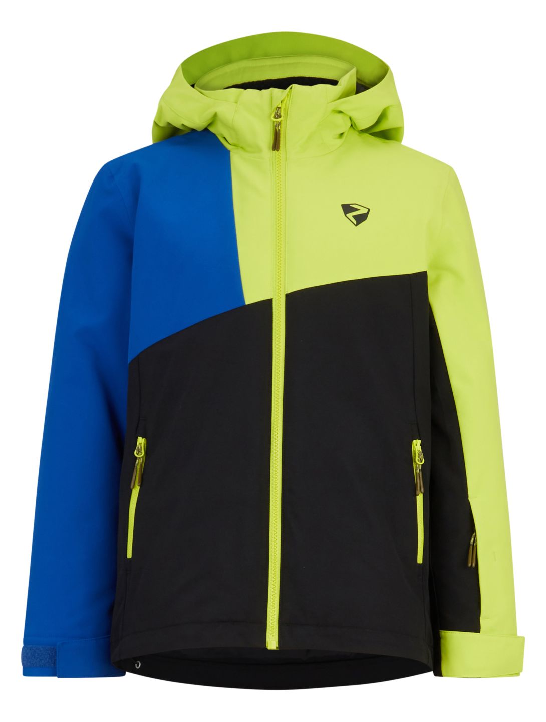 Ziener, Anzo Junior ski-jas kinderen Black blauw, groen, zwart 