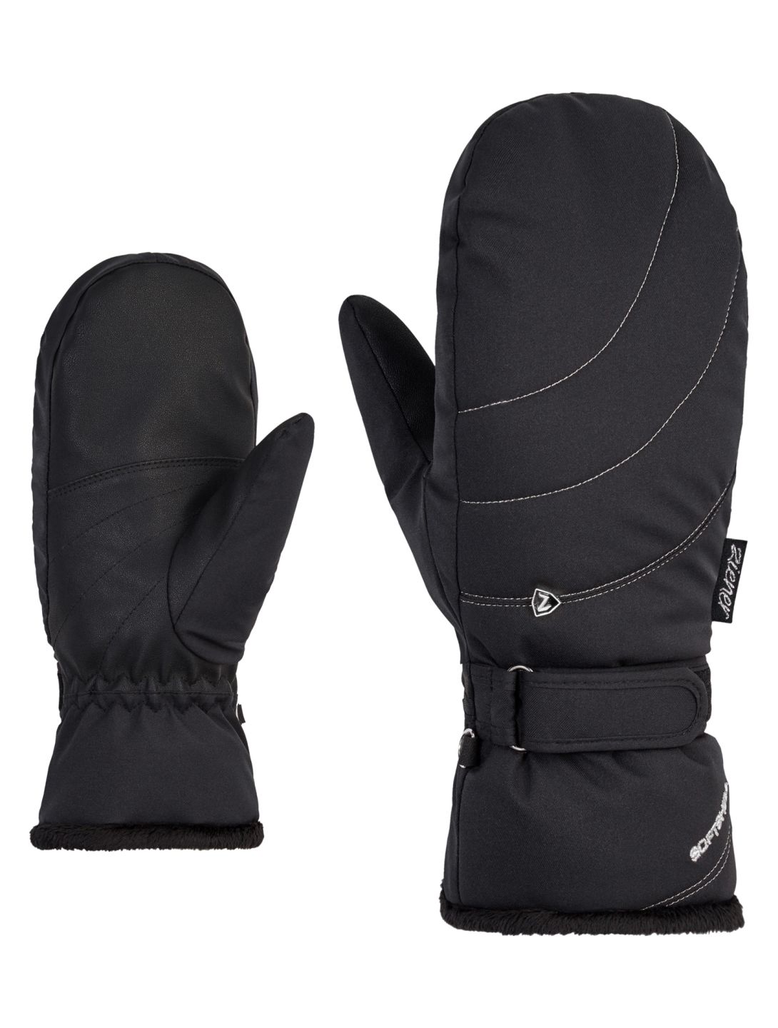 Ziener, Kahlia PR Mitten Lady skiwanten dames Black zwart 