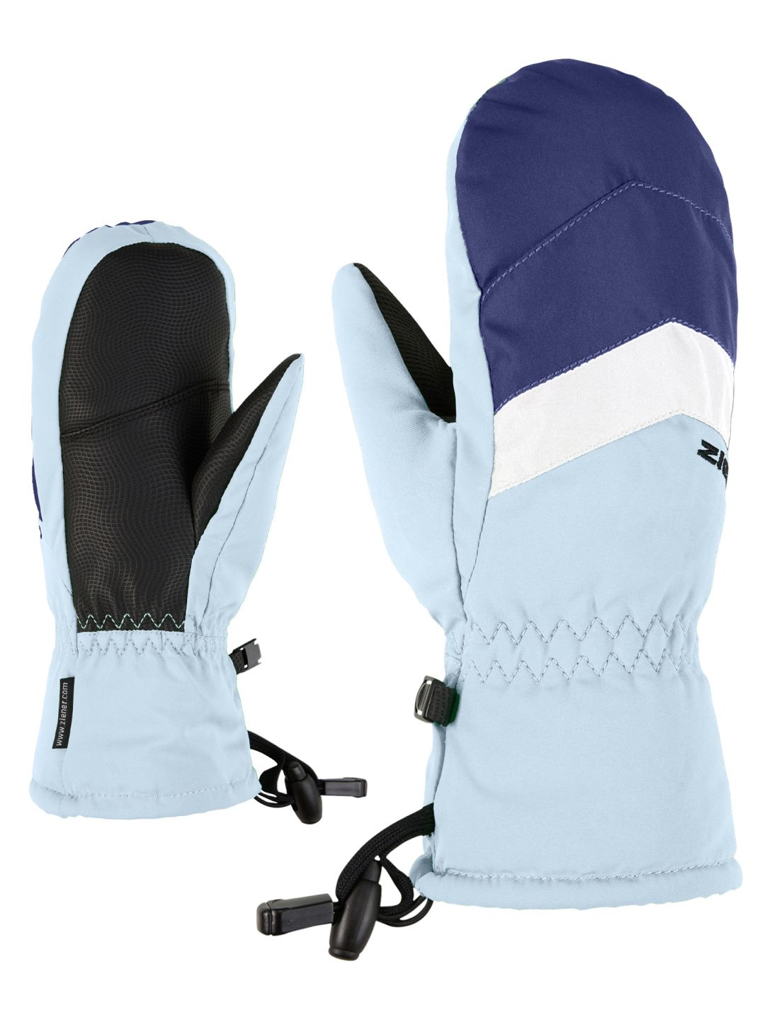 Ziener, Lettero AS® Junior skiwanten kinderen Arctic Sky blauw 