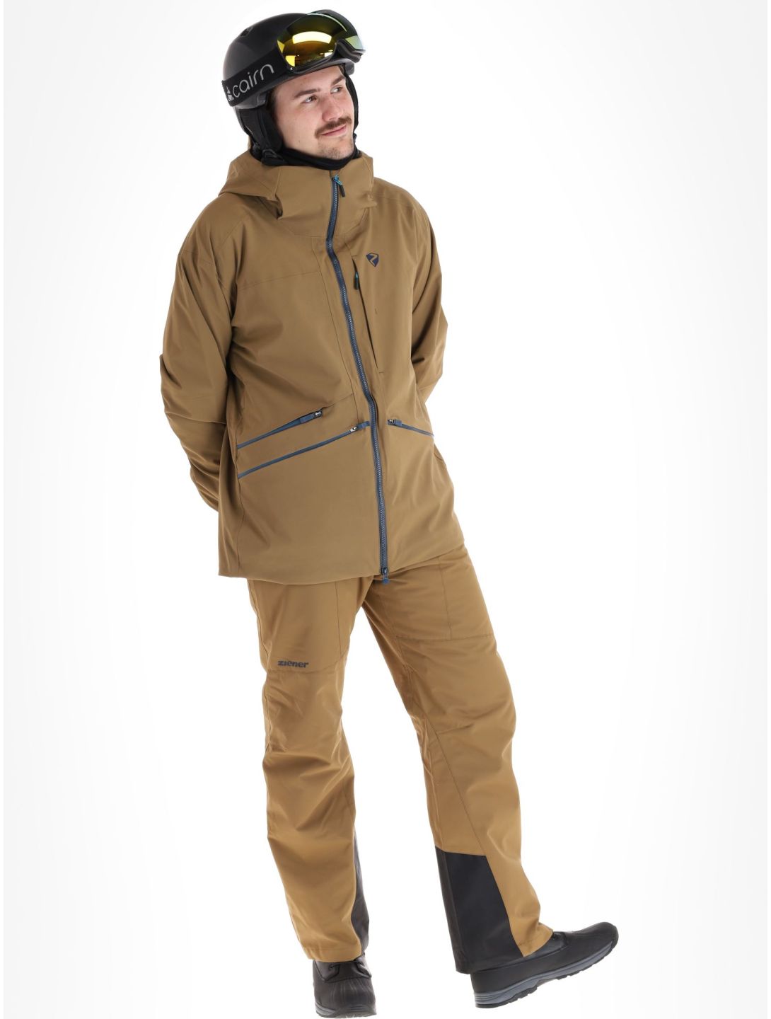 Ziener, Tahan hardshell ski-jas heren Walnut bruin 