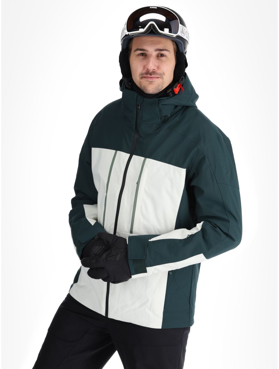 Ziener, Taponga ski-jas heren Dark Jungle groen, wit 